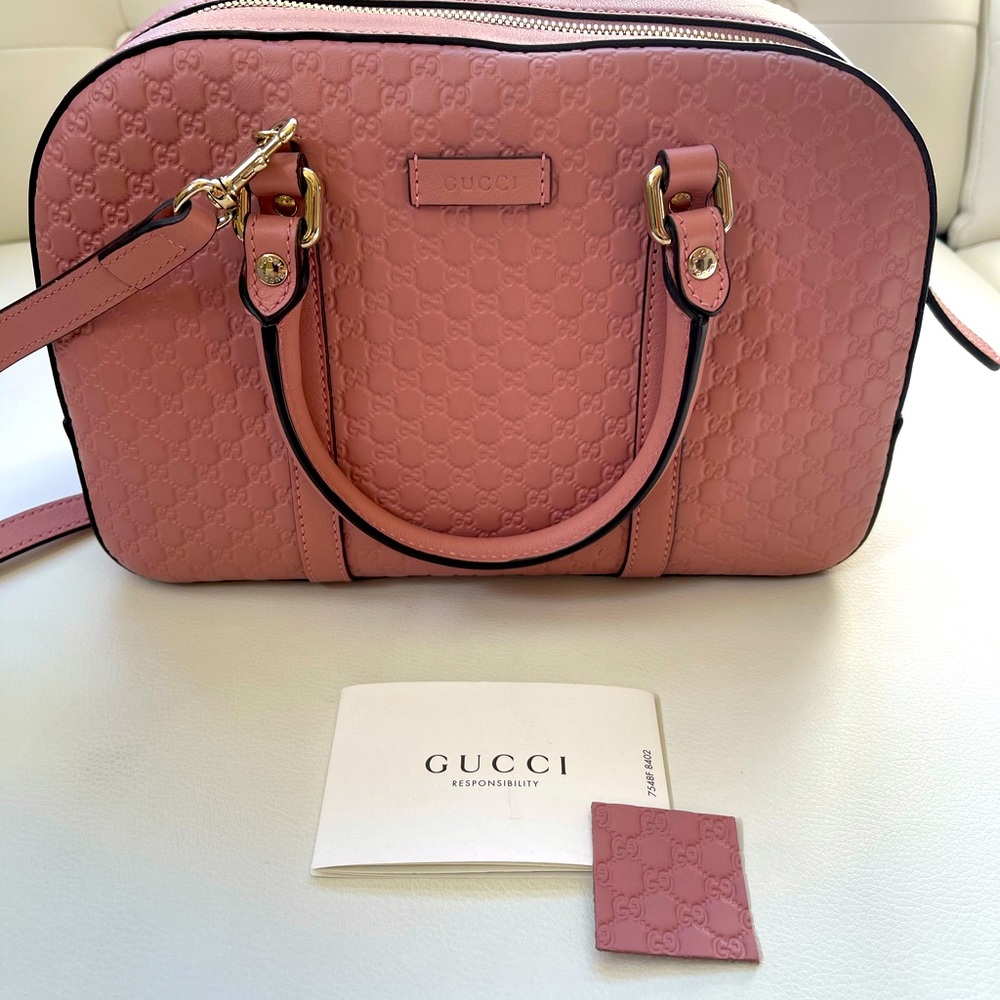 Authentic Gucci rose pink handbag- Excellent condition. Only used twice.